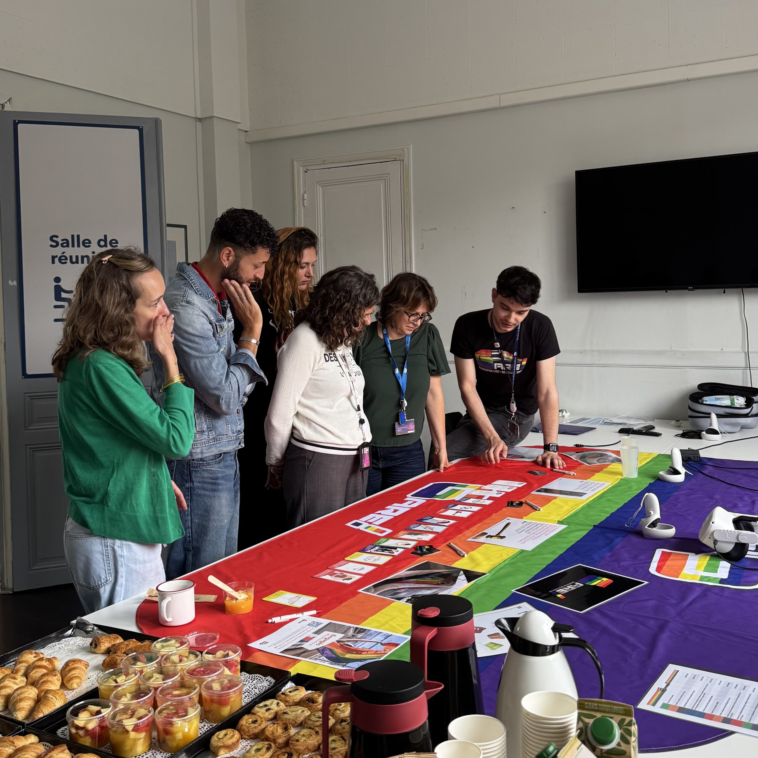 Sensibilisation lors d'un forum Mixité